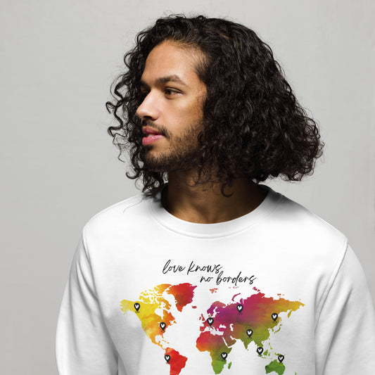 Organic Sweatshirt • Love knows no borders