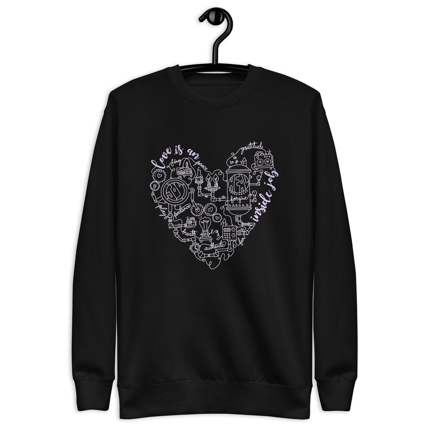 Premium Sweatshirt • Love is an inside job